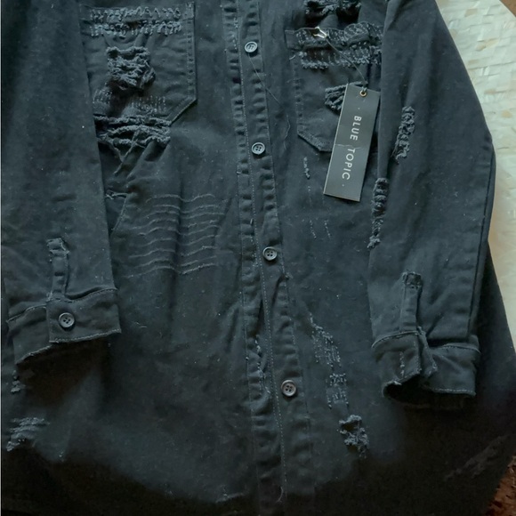 Black Jean shirt or dress - Picture 9 of 9